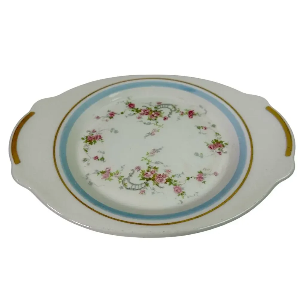 Limoges VTG Candle Light Nancy Rose A-50 Floral Small 6.5